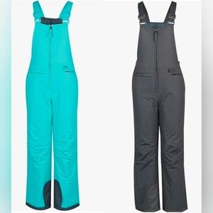 Arctix Kids Bib Overalls - Aqua and Charcoal Size Small
